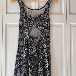 Black and white American Eagle skater dress